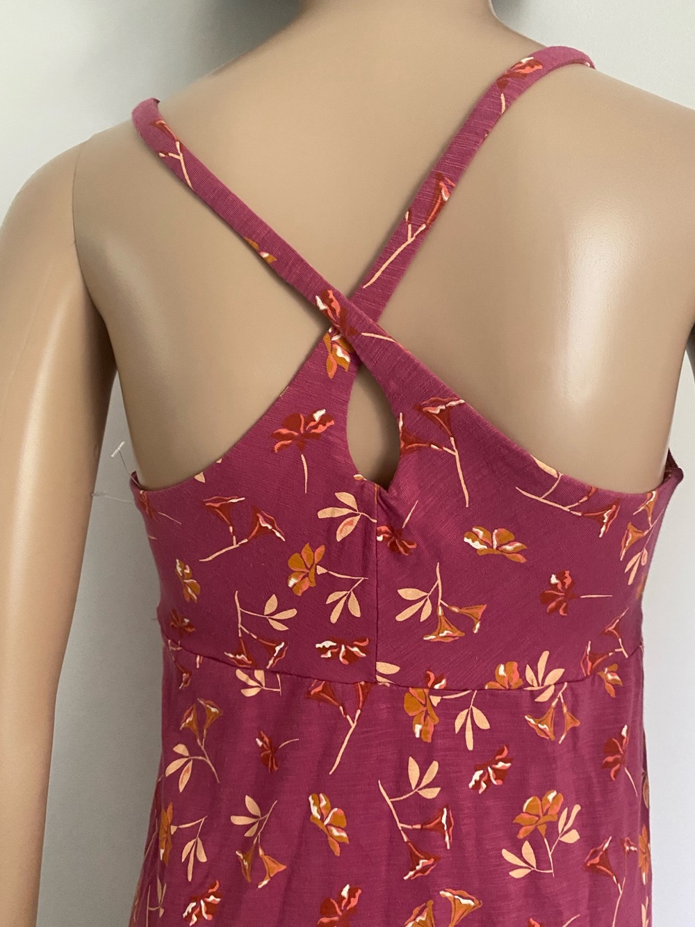 Patagonia Red Sheath Dress Sleeveless Halter Midi - Picture 4 of 9